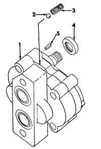 Hydraulic Pump (Warner Motive) Diagram and Parts List for CUB185  Cub Cadet Lawn Tractor
